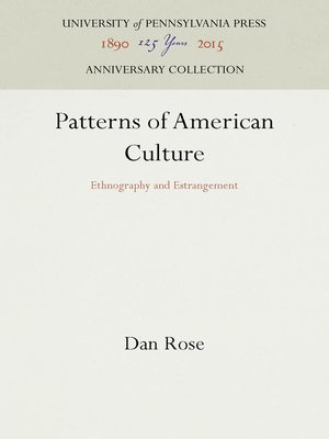 cover image of Patterns of American Culture